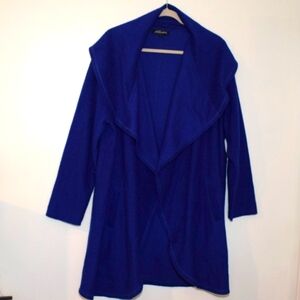 Swish Australia Size 18 Cobalt Blue Wool Blend Coat Jacket 36" L Made in Aus